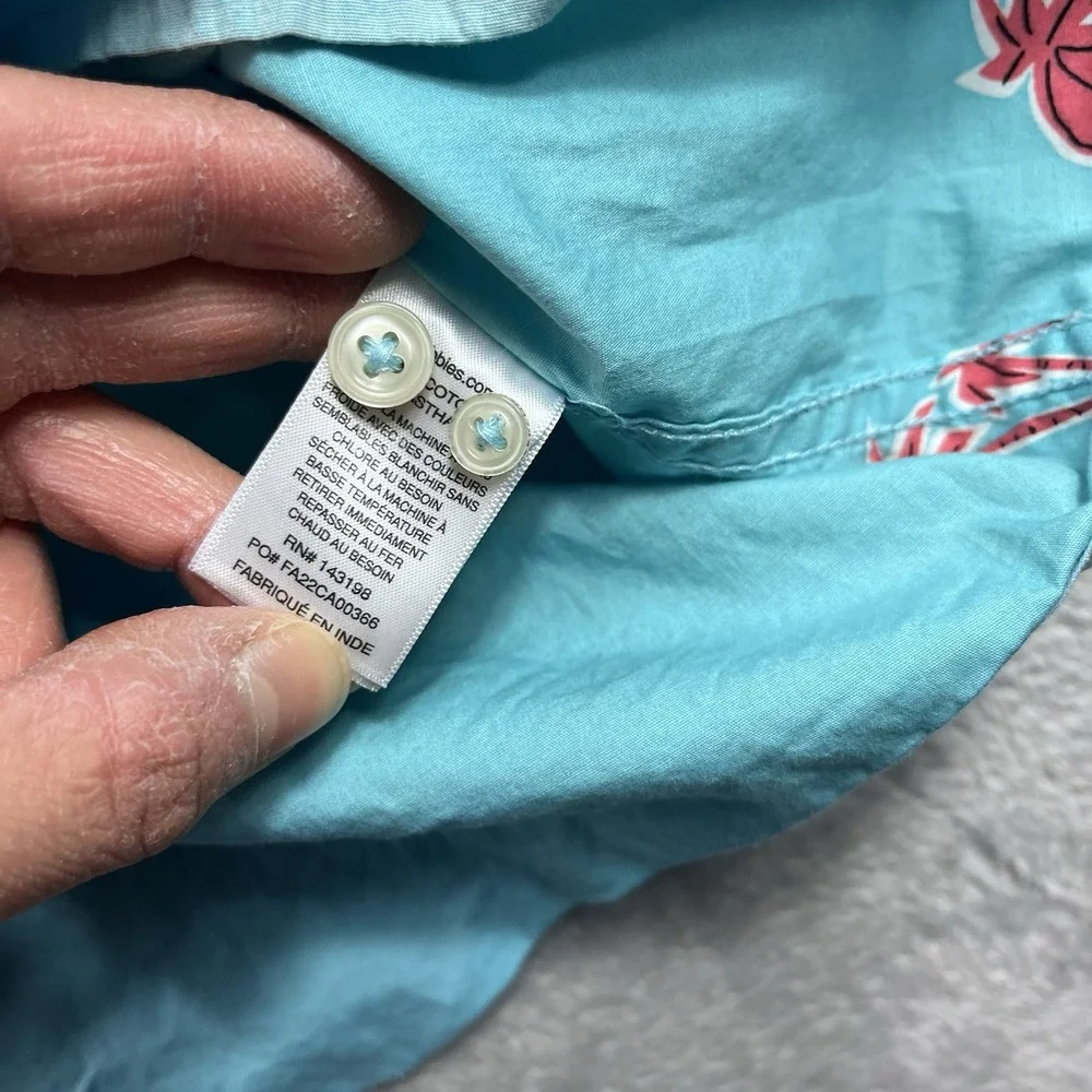 Chubbies Mens Button Down Sz L State of Mind Friday Shirt Palm Trees Hawaiian - Picture 6 of 8